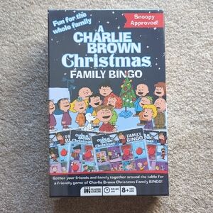 NIB Charlie Brown Christmas Family Bingo - Multicolor